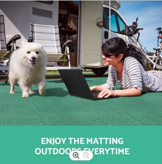 Non Slip 600gsm PVC Outdoor Camping Mat For Caravan Park Anti Alip Bath Mat High Strength Material
