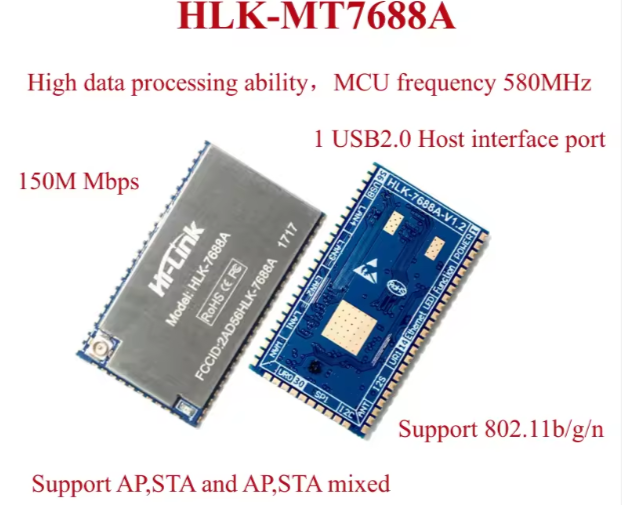 HLK-7688A Intelligent Smart Home Hilink OpenWrt Module MT7688AN Embedded