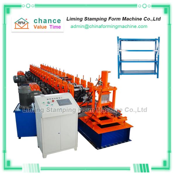 Quality Rotary Punching 380v 25/Min Shelf Roll Forming Machine for sale