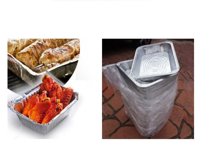 Disposable kitchen BBQ cooking rectangular aluminum foil baking roasting pan