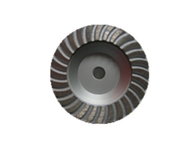 Grey Black 4.5'' Diamond Cup Wheel Turbo Cup Wheel With Aluminium Base For Granite