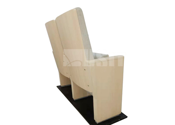 Hidden Rotating Table Audience Seating Chairs Modern Steel Wood Side Leg