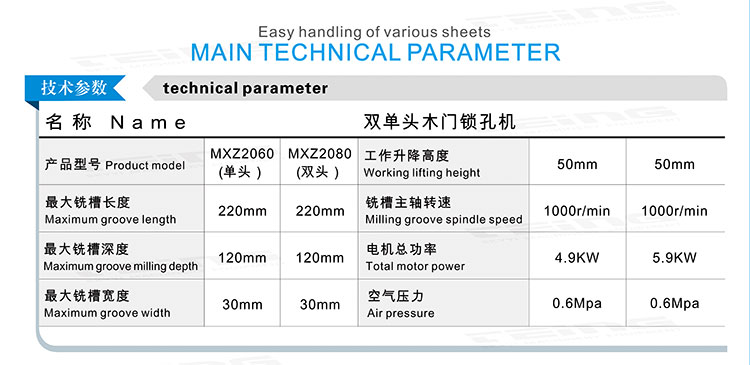 Automatic Woodworking Keyhole Machine MXZ2060 for Customers' Demand and Easy Operation