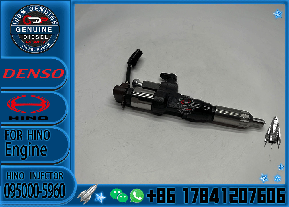 High Quality Common Rail Injector 095000-5960 23670-E0300 23670-E0301 095000-5963 for J08E J05E Diesel Nozzle
