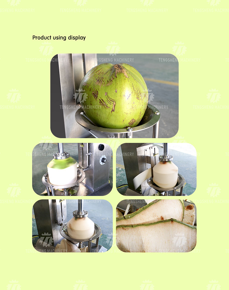 50L/Min Coconut processing and peeling machine table top fast peeling machine green coconut planer