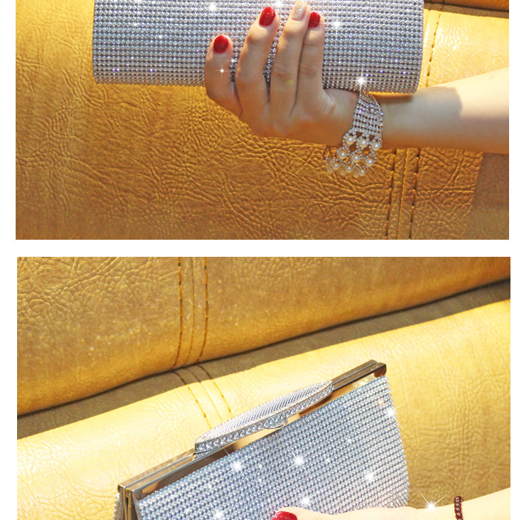 Minibook Fashion Handbag Customize Diamond Shoulder Bag for Annual Evening Party
