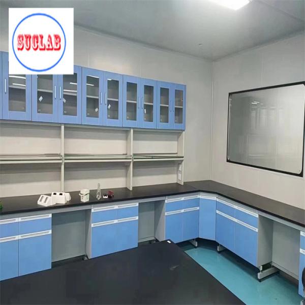 Quality Lab Casework Hong Kong Full Steel Fire Resistant With Chemical Resistant Laminate Work Surface for sale