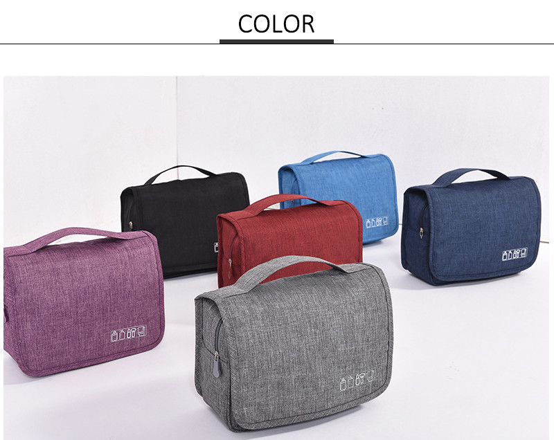 Unisex Anti Collision Blank Oxford Hanging Wash Bag