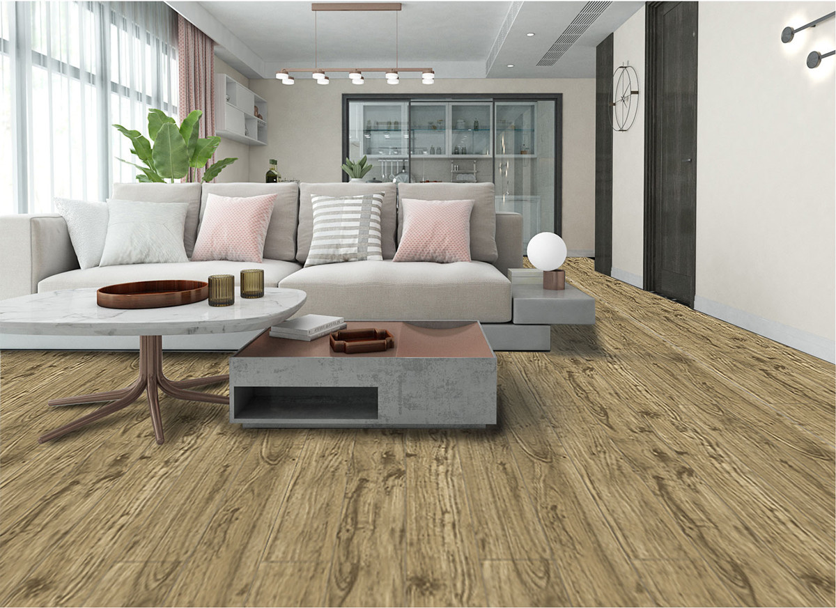 GKBM Rigid Core Vinyl SPC Flooring Luxury Eucalyptus Like Stone Composite