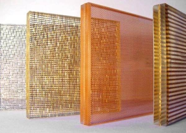 Fabric Laminated Glass, Wired Glass, Laminated Architectural Mesh Brings Noble