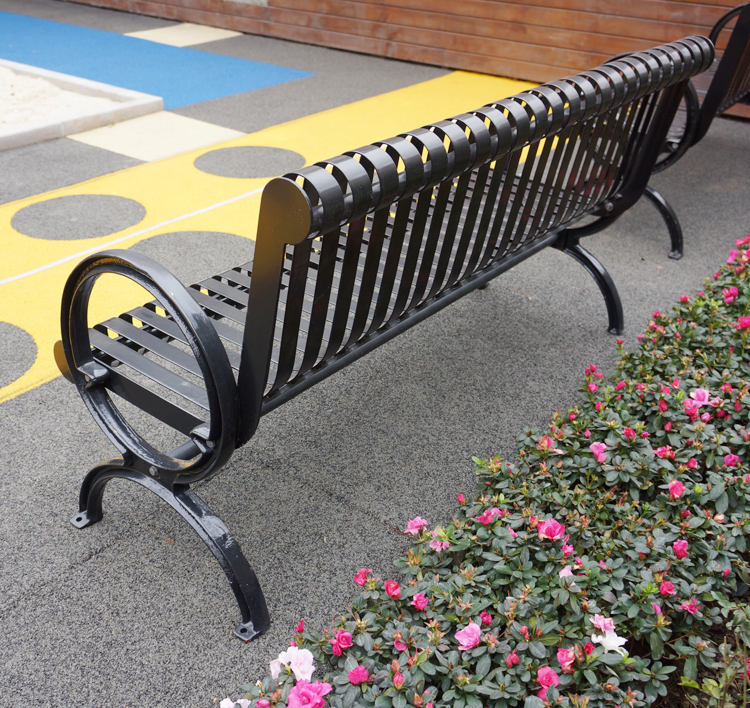Powder Coating Sunproof 150cm Cast Iron Garden Park Bench