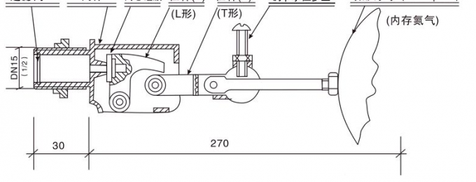 35.4cm Stainless Steel Ball Float Valve Brass Body CCC For Liquid 3