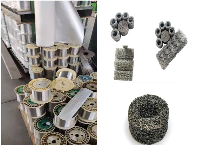 Customized Compressed Knitted Filter Mesh Ring Shape 5-300mm Out Diameter
