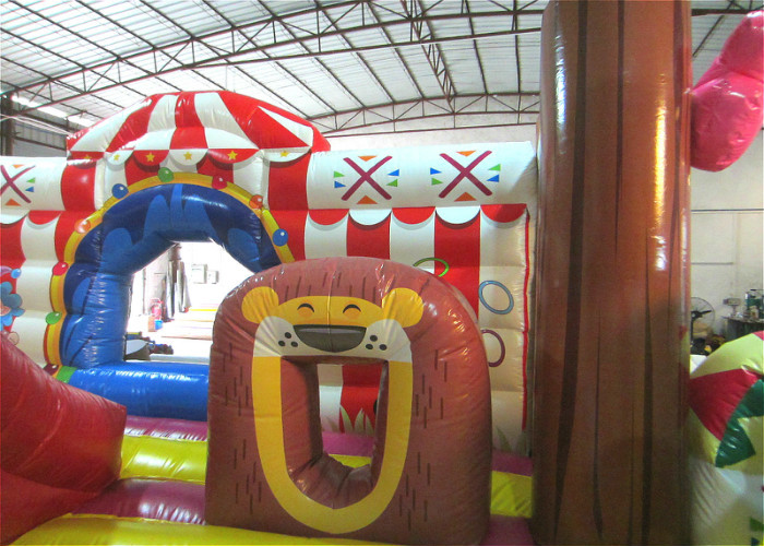 Funny Circus Clown Inflatable Fun City Digital Printing Quadruple Stitching 9 X 10.5 X 6m