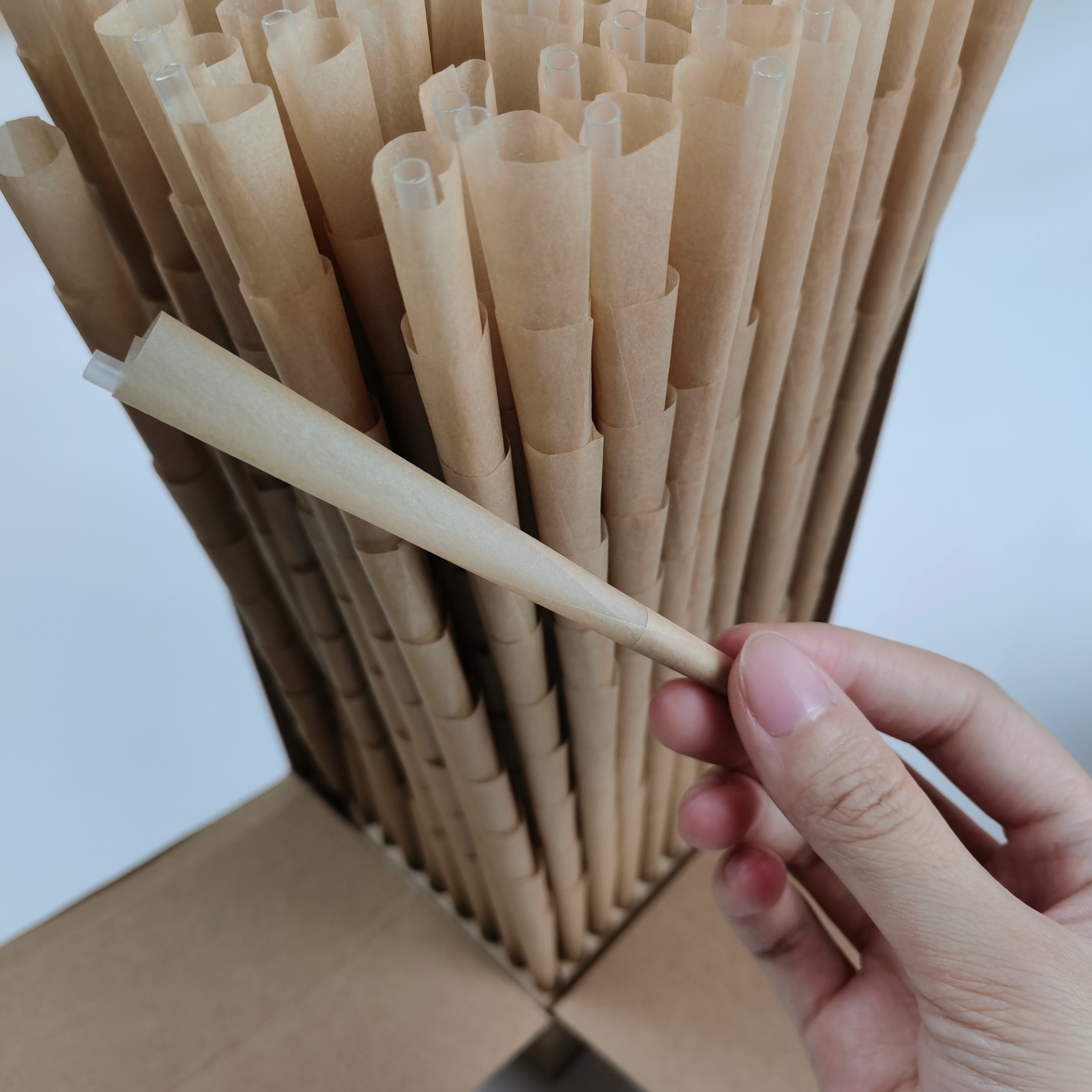 Pre Rolled 17g Organic Hemp Cones 1/4 Size Made Of Natural Bamboo Fiber
