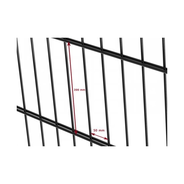 PVC Coated 2D Welded Wire Fence Panels Easy Installation With Low Maintenance