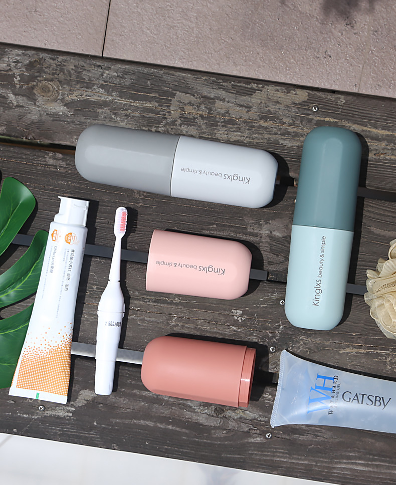 portable Travel Couples Toothbrush Toothpaste Box case
