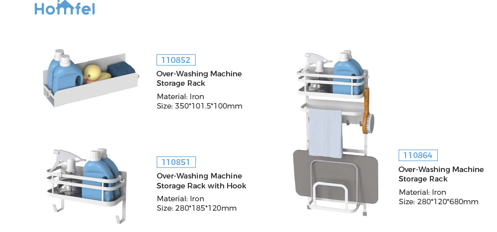 Magnetic Washing Machine Organizer Multifunctional Design for Storage Holders Racks