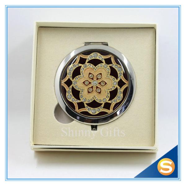 Shinny Gifts Custom Personalized Pocket Cosmetic Mirror Promotional Cosmetic