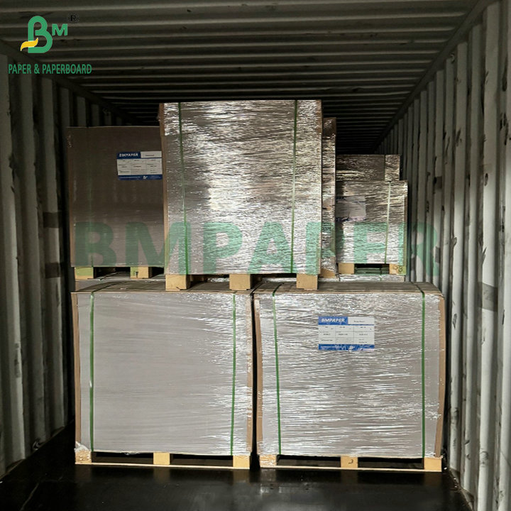 Stiffness 2mm 2.5mm Green Coated Grey Back Carboard For Making Box