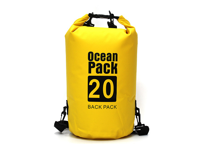 Roll Top 10 Liter Dry Bag Backpack Small Waterproof For Camping