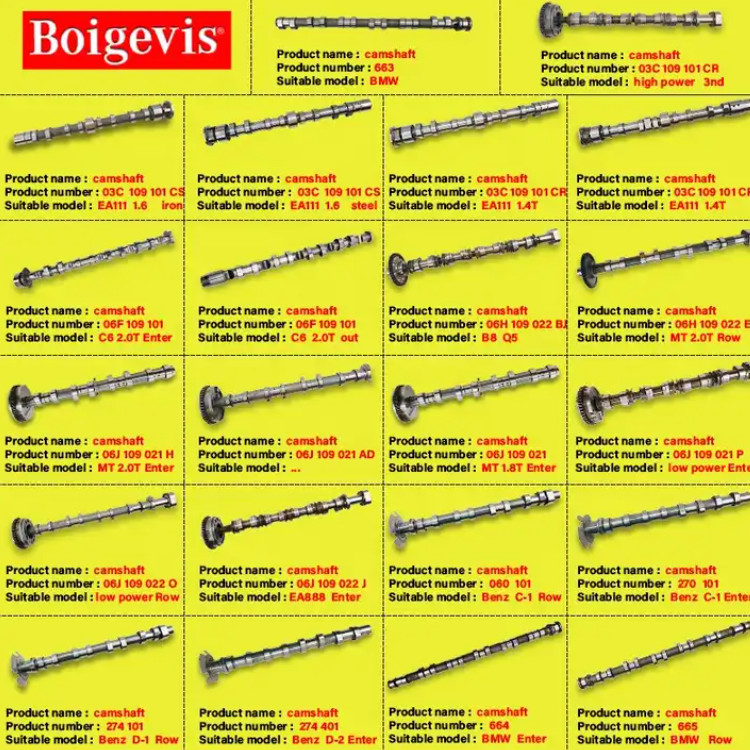 Auto Engine Systems Camshafts And Bearing Bushes For EA888 A4 Q5 Ect