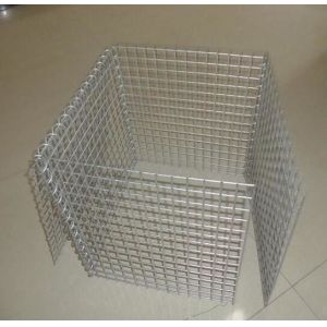 100x100x50cm Welded Gabion Wire Mesh Retaining Wall For Building Square Hole