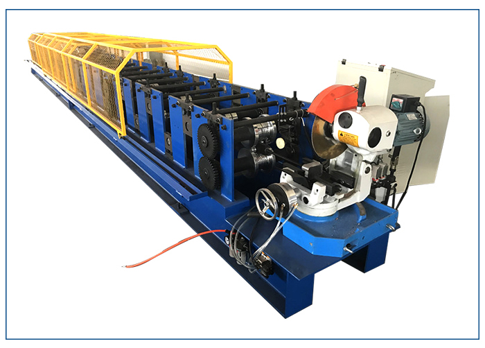 Galvanized Steel Gutter Roll Forming Machine 21 Rollers Diameter 75mm