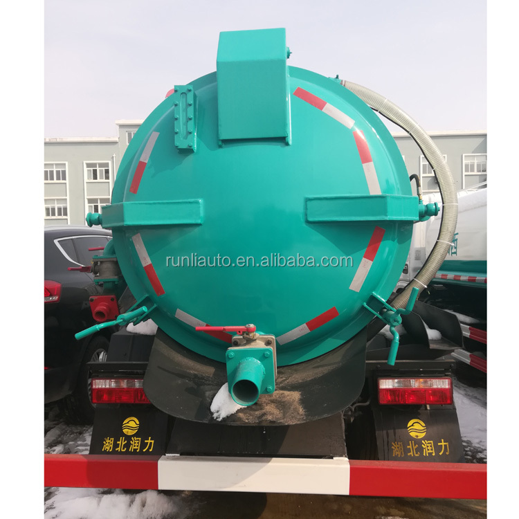 Dongfeng Used Vacuum Sewage Truck 4x2 Suction Truck Euro 4 Diesel Fuel Type