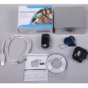 24 hour monitoring oximeter Color OLED display connected with an external