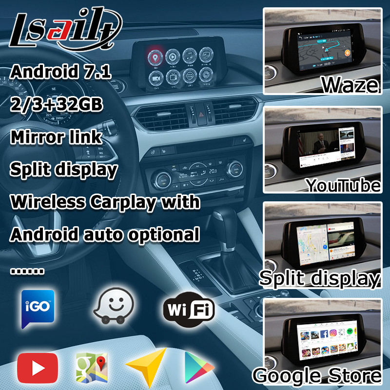 Mazda 6 Atenza GPS Navigation Box video interface optional carplay interface android auto