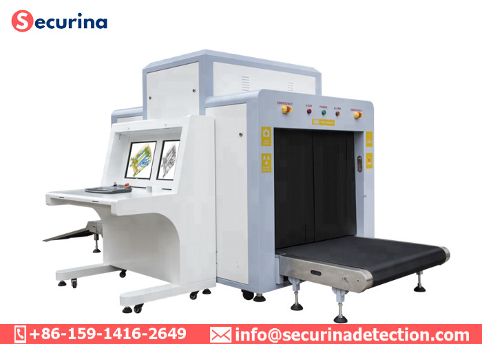 Large Size 4 Colors Images X Ray Baggage Scanner 30mm SUS Steel Penetrating