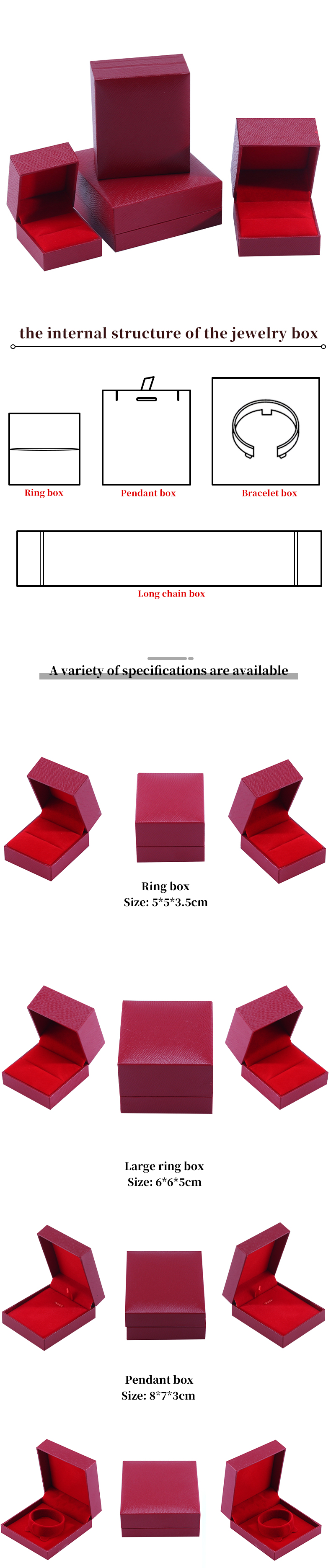 Wholesale manufacturing Luxury square Jewellery Box Personalized Custom high end Necklace Bracelet Earrings Ring jewelry set Packaging cardboard paper