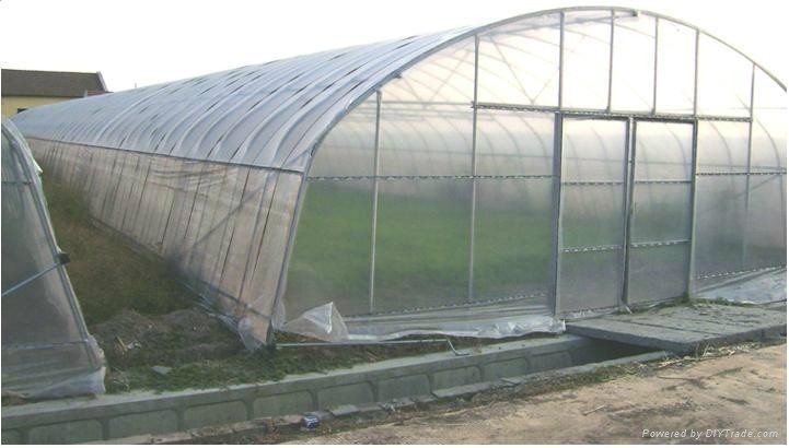 Agriculture Single Tunnel Greenhouse / Cold Frame Greenhouse Beam Mount Space 0.8-1.2M