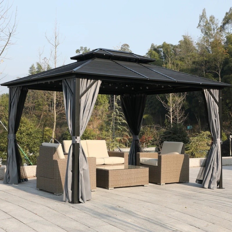 Elevate Your Garden with a Stylish Premium Metal Roof Gazebo for All-Season Comfort