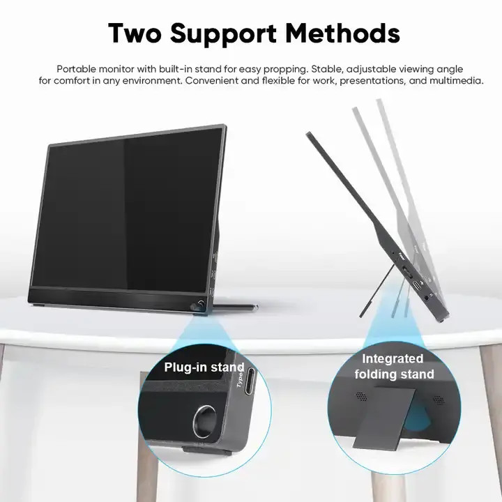 14inch 1080P Portable Touch Monitor With Stand Touchscreen Slim For Laptop
