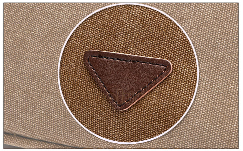 Men'S Vintage Leather Canvas Travel Shave Kit Bag