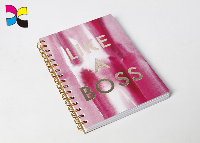 Kraft Hard Cover Recycled Spiral Notebook Printing / Paperback Printing Services
