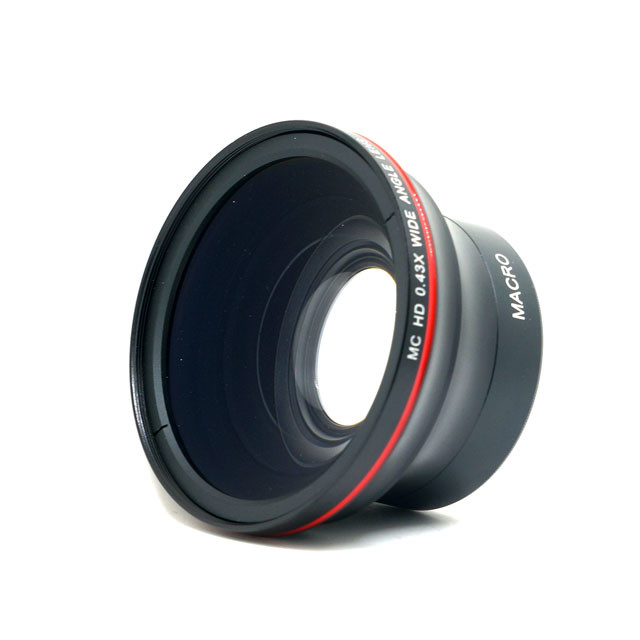 High Resolution 0.43X Wide Angle Camera Lens 85mm X 34 Mm External Light Size