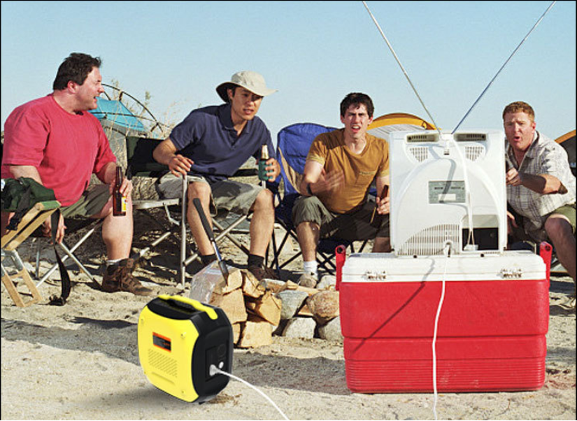 Heavy Duty 24Ah72Ah 1500w Solar Power Bank Solar Portable Generator220v Ac Outlet For Camping