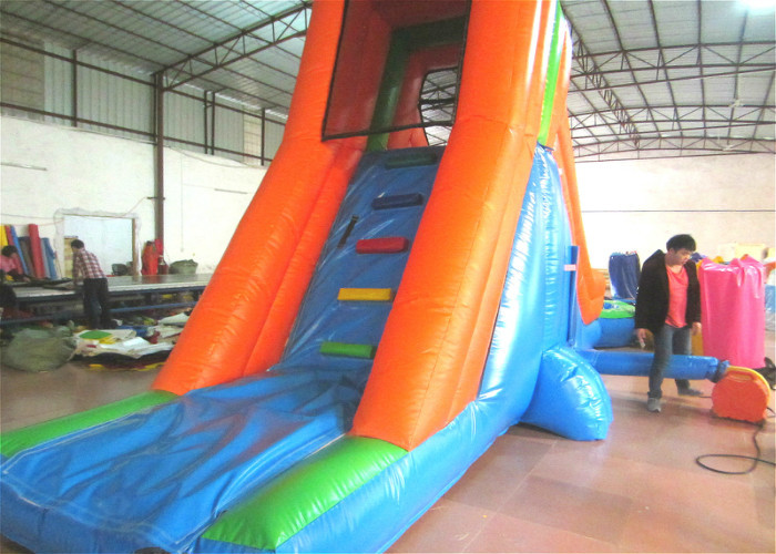 Single slide inflatable water slide small inflatable water slide with pool for kids