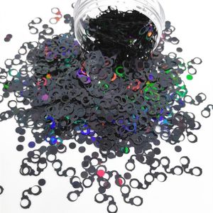 Customized Color Glitter Shapes Quicksand Handcuffs and Stethoscope Sequin