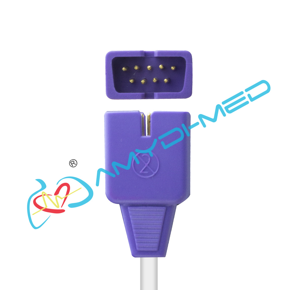 0.9M Cables Nellcor Disposable Spo2 Sensor Amydi Med Non Woven Disposable Oximeter Sensor