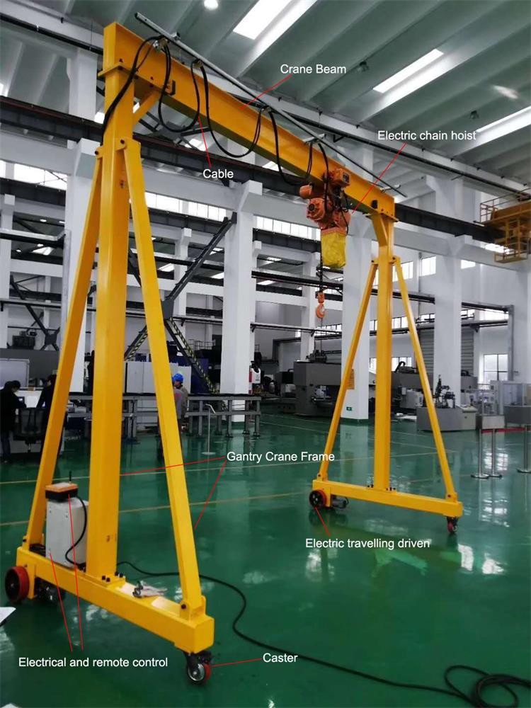 A3 3.5 Ton Portable Gantry Crane For Warehouse Widely