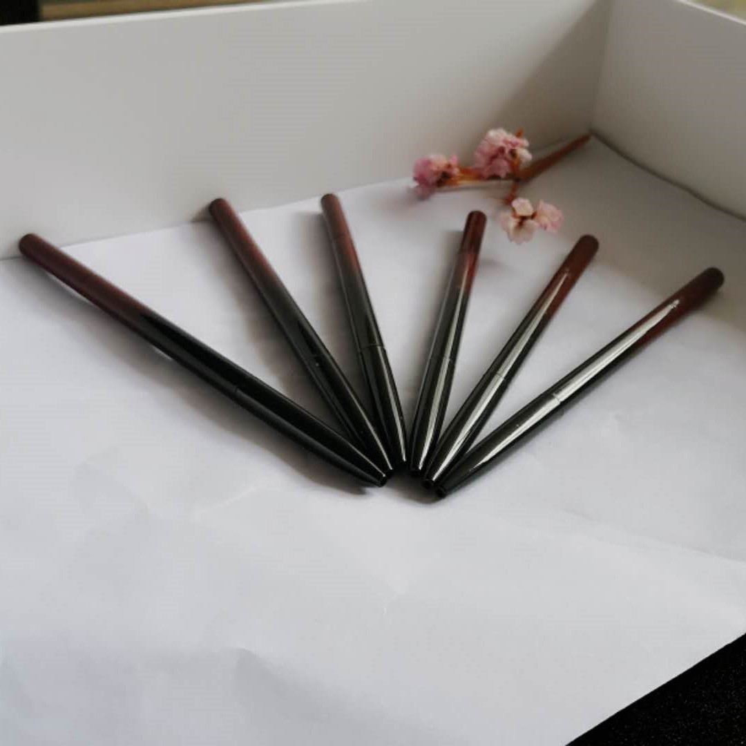 Customizable Waterproof Eyebrow Pencil , Black Great Eyebrow Pencil With Brush