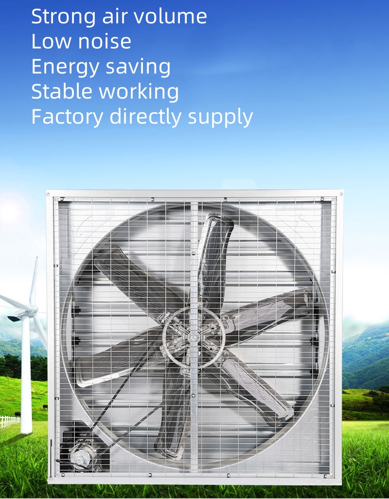 Electric 1380mm Centrifugal Exhaust Fan Push Pull Shutter Big Discount for Greenhouse Poultry Farm Industrial Air Cooling for
