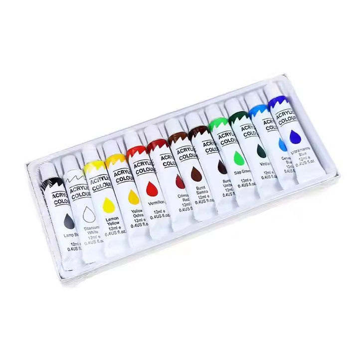 Non Toxic 5ML Artist Acrylic Paint Set For Kids Canvas Paint Customized