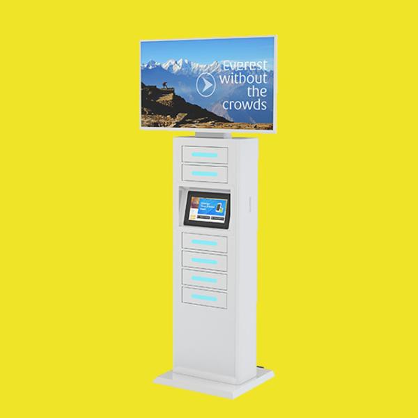 Hotel Restaurant Cell Phone Charging Stations With 43 Big Screen For Visitor To
