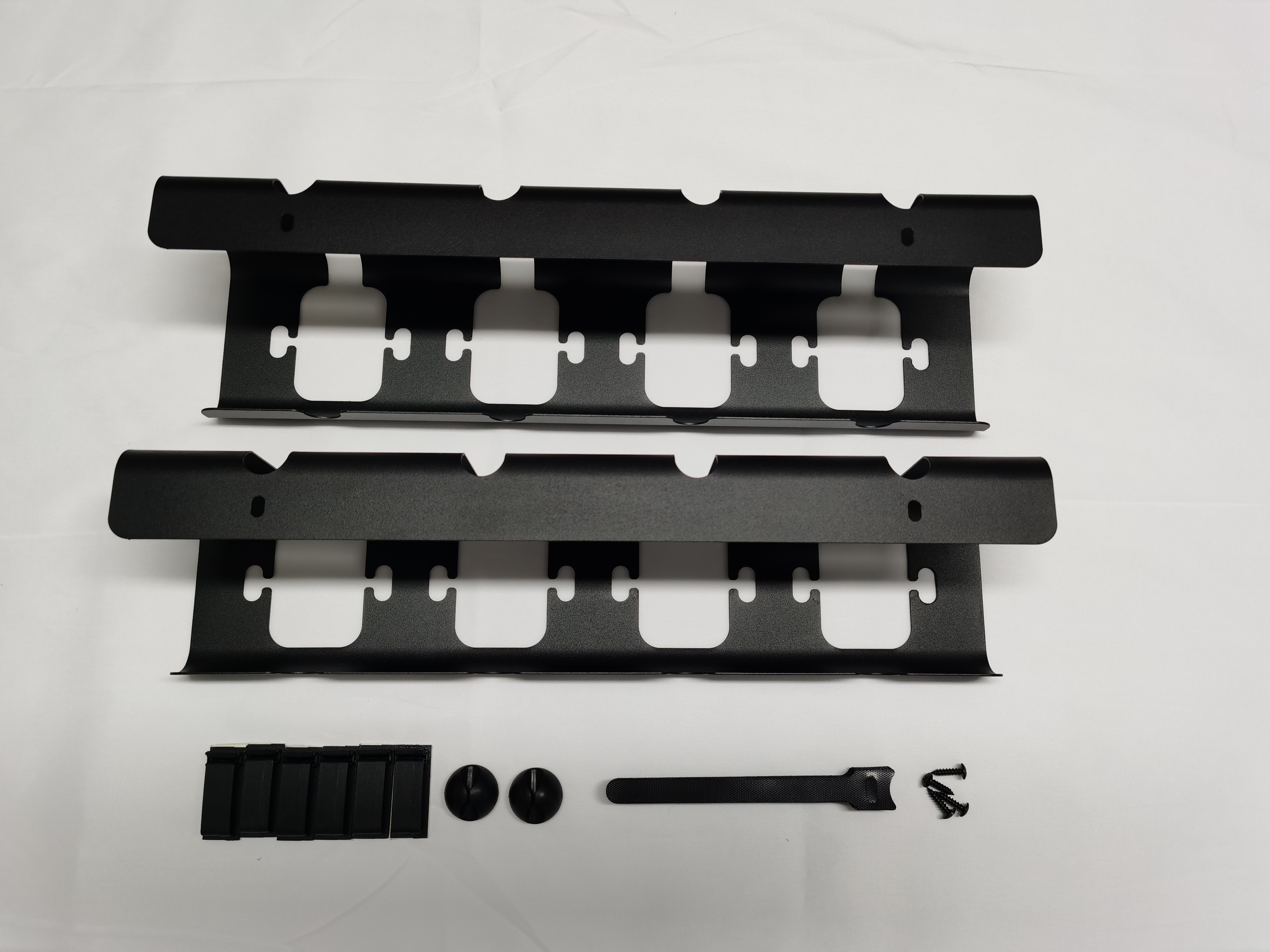 Metal No Drilling and Retractable Design for Neat Under Desk Cable Management Tray