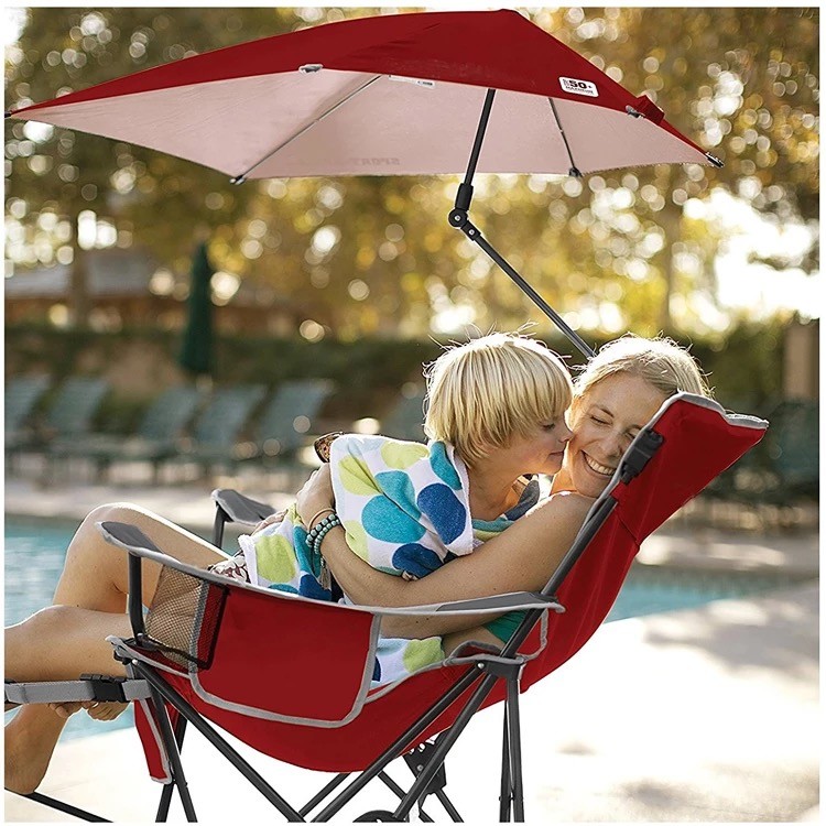 Foldable Sun Umbrella 600D Oxford Compact Camping Chairs